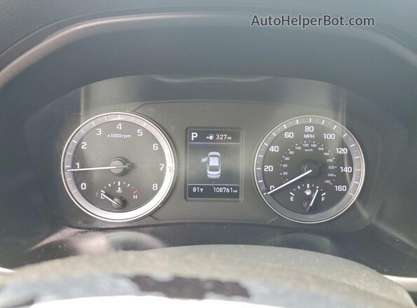 5NPE24AF3JH679163 2018 HYUNDAI SONATA Silver Instrument cluster view