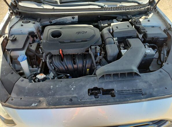 5NPE24AF3JH694746 2018 HYUNDAI SONATA Silver Вид задньої частини салону