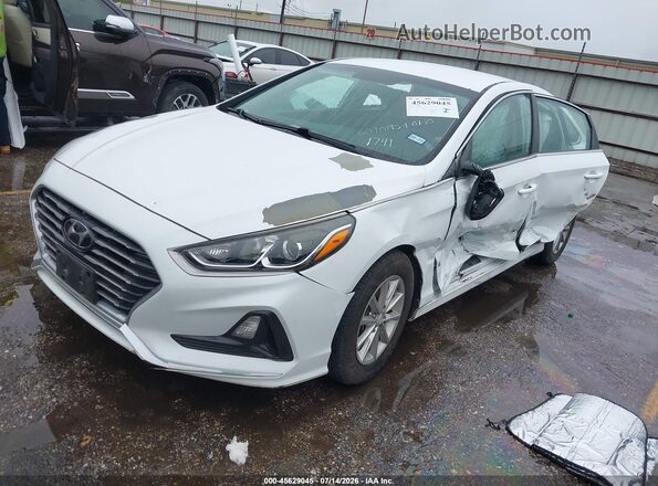 5NPE24AF3JH711741 2018 HYUNDAI SONATA Белый Передняя левая четверть
