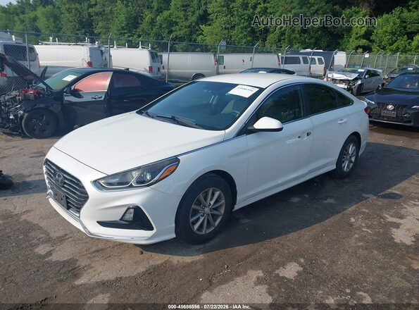 5NPE24AF3KH746183 2019 HYUNDAI SONATA Белый Передняя левая четверть