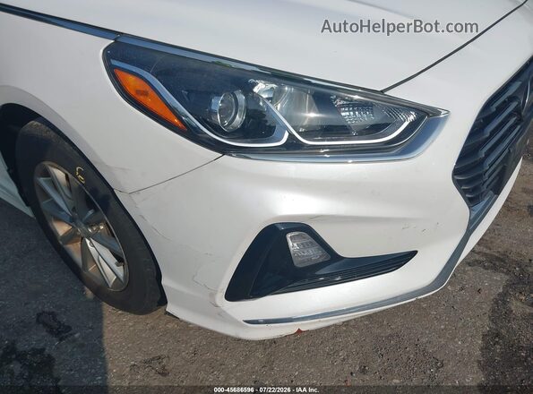 5NPE24AF3KH746183 2019 HYUNDAI SONATA Белый Вид спереди