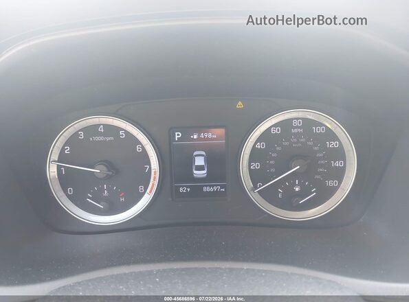 5NPE24AF3KH746183 2019 HYUNDAI SONATA Белый Вид задних сидений