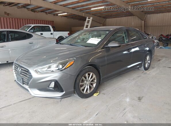 5NPE24AF3KH757622 2019 HYUNDAI SONATA Gray Vista tres cuartos delantera izquierda