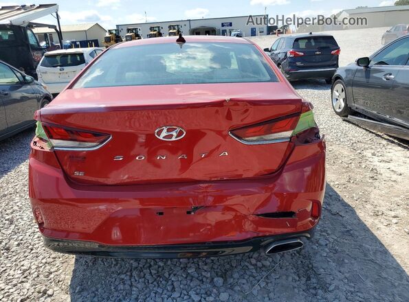 5NPE24AF3KH769186 2019 HYUNDAI SONATA Maroon უკანა ხედი