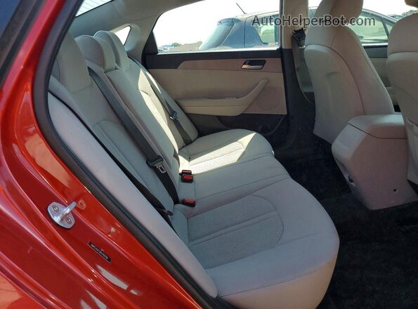 5NPE24AF3KH769186 2019 HYUNDAI SONATA Maroon უკანა სავარძლების ხედი