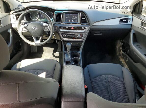 5NPE24AF3KH808603 2019 HYUNDAI SONATA Gray Առջևի վահանակի տեսք