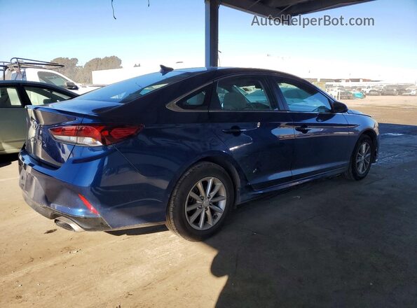 5NPE24AF3KH816376 2019 HYUNDAI SONATA Blue Задня права чверть