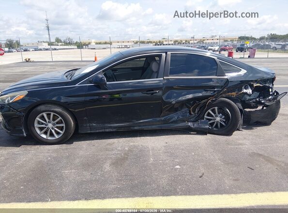 5NPE24AF3KH819603 2019 HYUNDAI SONATA Black Widok z przodu