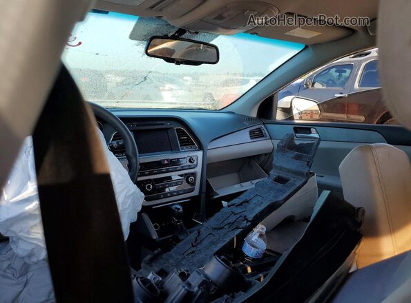 5NPE24AF4GH264782 2016 HYUNDAI SONATA White Widok deski rozdzielczej