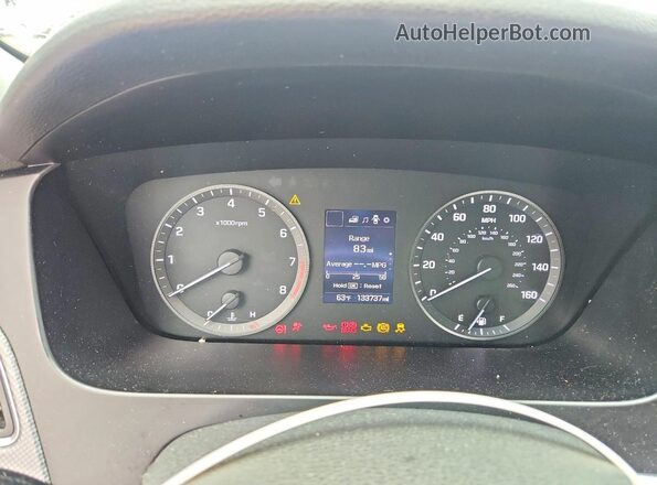 5NPE24AF4GH285017 2016 HYUNDAI SONATA White ხელსაწყოთა პანელის ხედი