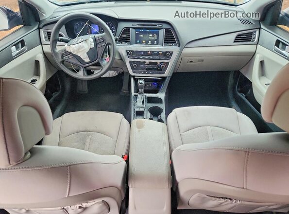 5NPE24AF4GH285017 2016 HYUNDAI SONATA White წინა პანელის ხედი