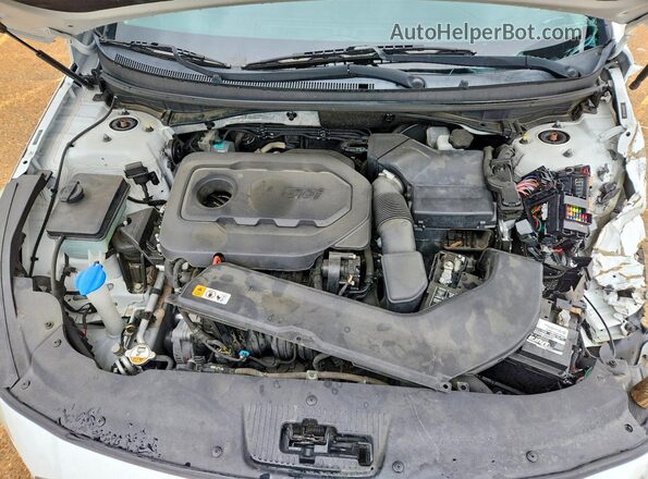 5NPE24AF4GH285017 2016 HYUNDAI SONATA White უკანა სალონის ხედი