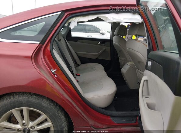 5NPE24AF4GH285342 2016 HYUNDAI SONATA Red Вид наклейки з VIN-кодом