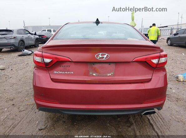 5NPE24AF4GH285342 2016 HYUNDAI SONATA Red 