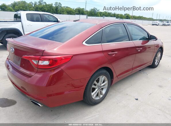 5NPE24AF4GH286409 2016 HYUNDAI SONATA Red Tył prawy
