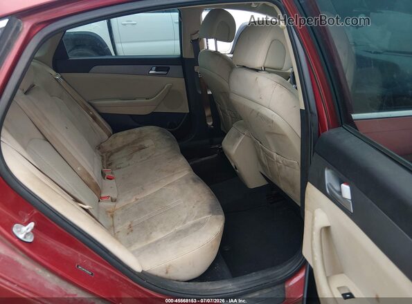 5NPE24AF4GH286409 2016 HYUNDAI SONATA Red Widok naklejki z numerem VIN