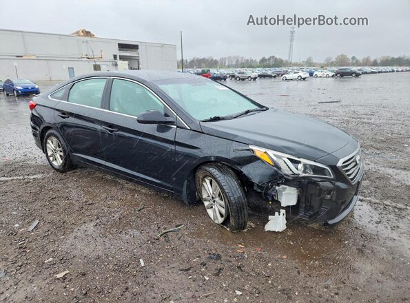 5NPE24AF4GH302009 2016 HYUNDAI SONATA Black Передня права чверть