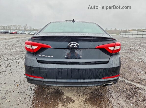 5NPE24AF4GH302009 2016 HYUNDAI SONATA Black Вид ззаду