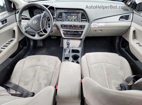 5NPE24AF4GH302009 2016 HYUNDAI SONATA Black Вид панелі приладів