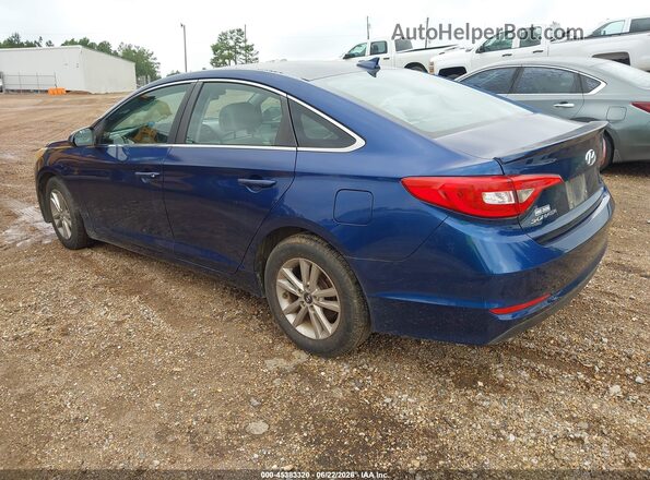 5NPE24AF4GH333678 2016 HYUNDAI SONATA Blue Задня ліва чверть