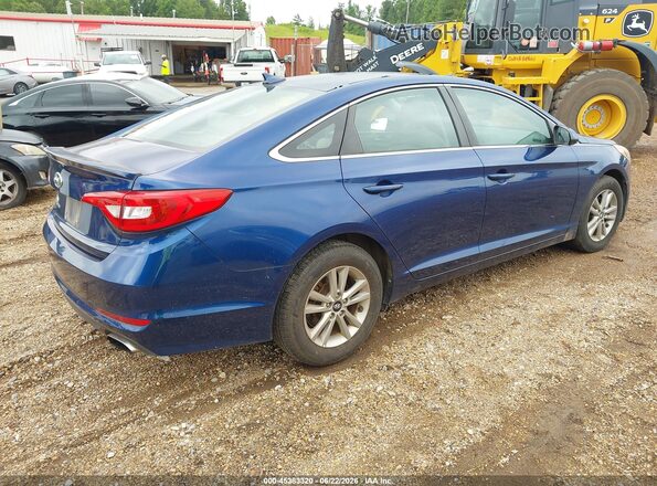 5NPE24AF4GH333678 2016 HYUNDAI SONATA Blue Задня права чверть