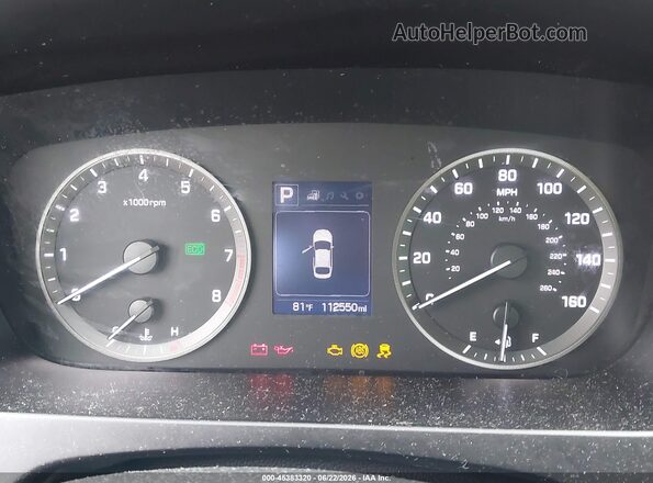 5NPE24AF4GH333678 2016 HYUNDAI SONATA Blue Вид задніх сидінь