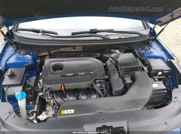 5NPE24AF4GH333678 2016 HYUNDAI SONATA Blue Вид ззаду