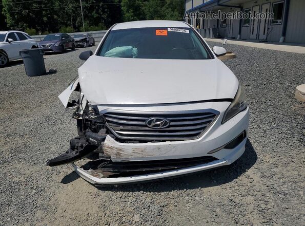 5NPE24AF4GH333793 2016 HYUNDAI SONATA White წინა ხედი