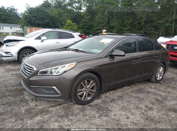 5NPE24AF4GH344535 2016 HYUNDAI SONATA Brown Przód lewy