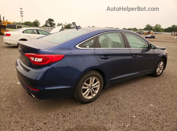 5NPE24AF4GH346723 2016 HYUNDAI SONATA Blue Trasero derecho