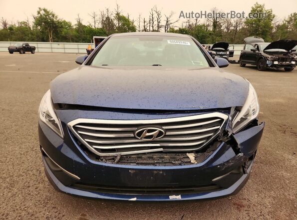 5NPE24AF4GH346723 2016 HYUNDAI SONATA Blue Vista frontal