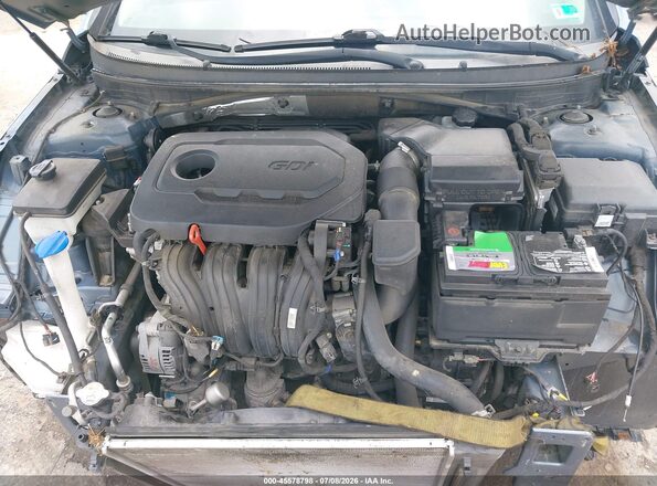 5NPE24AF4GH350934 2016 HYUNDAI SONATA Blue Вид ззаду