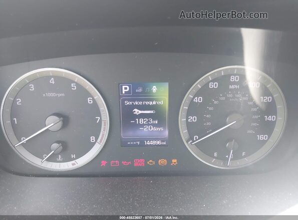 5NPE24AF4GH358287 2016 HYUNDAI SONATA Silver Widok tylnych siedzeń