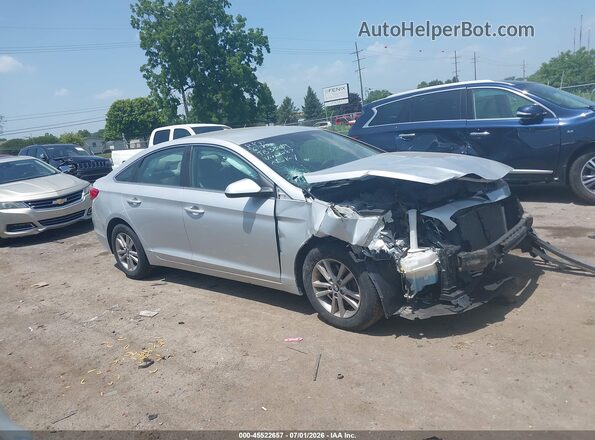 5NPE24AF4GH358287 2016 HYUNDAI SONATA Silver Widok wnętrza z tyłu