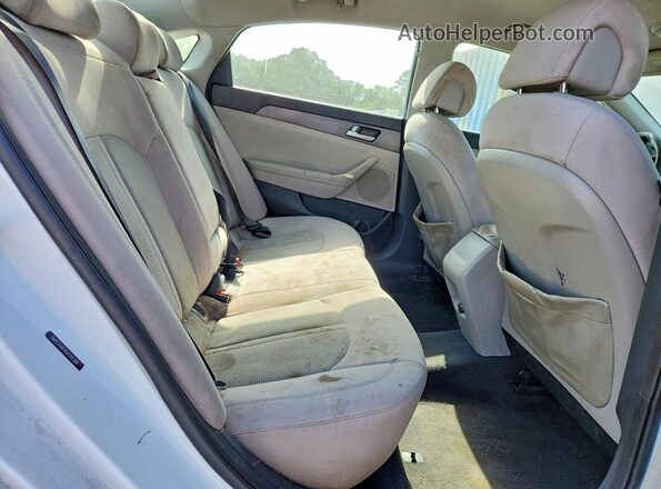 5NPE24AF4GH359388 2016 HYUNDAI SONATA White Вид задніх сидінь