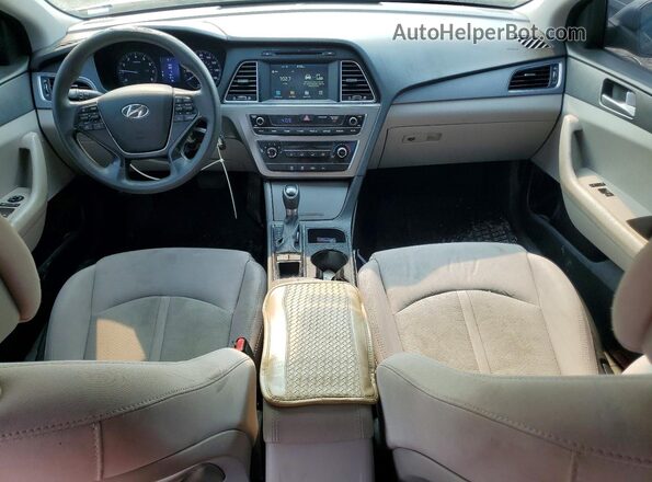 5NPE24AF4GH371346 2016 HYUNDAI SONATA Black Widok deski rozdzielczej