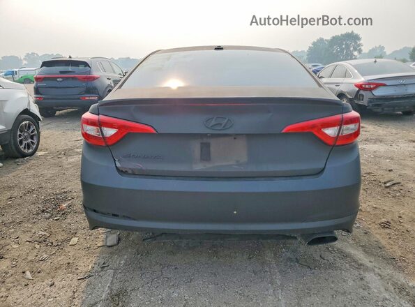 5NPE24AF4GH371346 2016 HYUNDAI SONATA Black Widok z tyłu