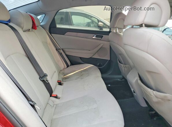 5NPE24AF4GH371346 2016 HYUNDAI SONATA Black Widok tylnych siedzeń