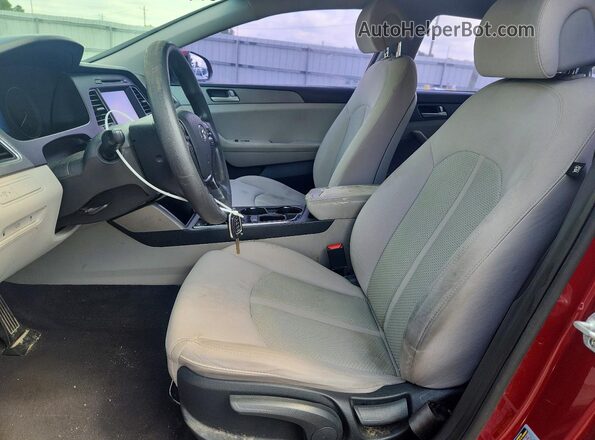 5NPE24AF4GH373291 2016 HYUNDAI SONATA Burgundy Widok wnętrza z przodu