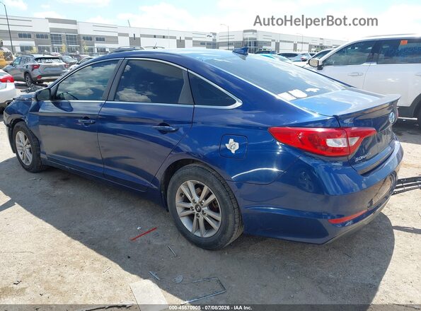5NPE24AF4GH385389 2016 HYUNDAI SONATA Blue Tył lewy