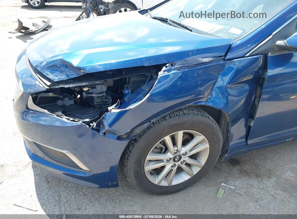 5NPE24AF4GH385389 2016 HYUNDAI SONATA Blue Widok z przodu