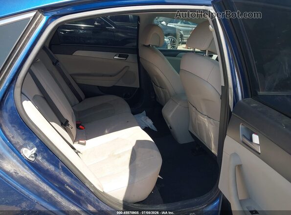 5NPE24AF4GH385389 2016 HYUNDAI SONATA Blue Widok naklejki z numerem VIN