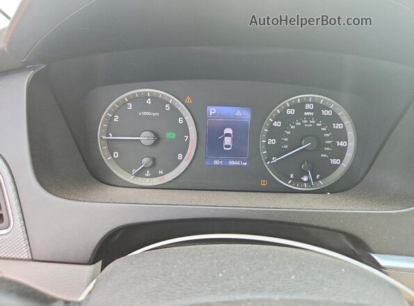 5NPE24AF4GH387921 2016 HYUNDAI SONATA Silver Widok zestawu wskaźników