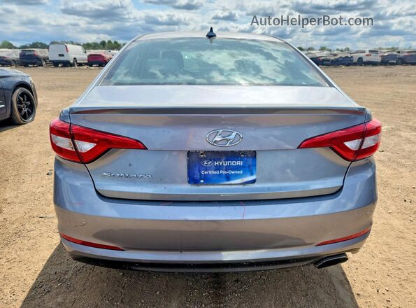 5NPE24AF4GH387921 2016 HYUNDAI SONATA Silver Widok z tyłu