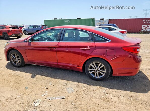 5NPE24AF4GH417984 2016 HYUNDAI SONATA Red უკანა მარცხენა