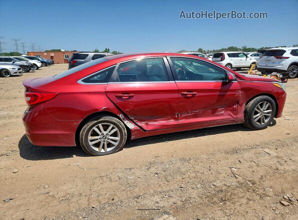 5NPE24AF4GH417984 2016 HYUNDAI SONATA Red უკანა მარჯვენა