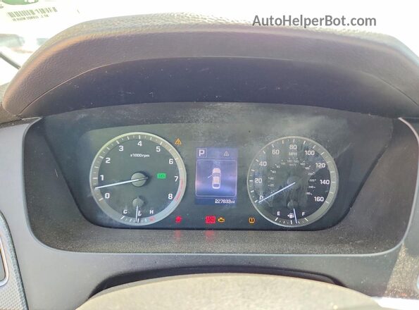 5NPE24AF4GH417984 2016 HYUNDAI SONATA Red ხელსაწყოთა პანელის ხედი