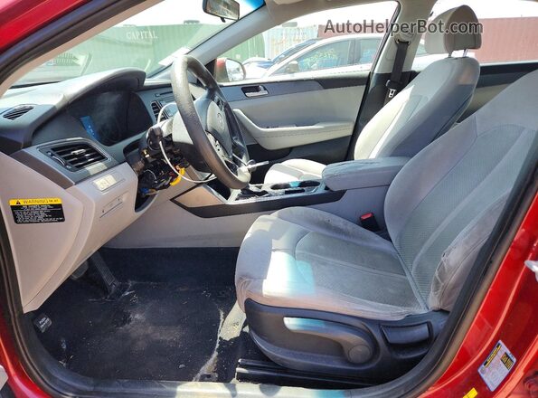 5NPE24AF4GH417984 2016 HYUNDAI SONATA Red წინა სალონის ხედი