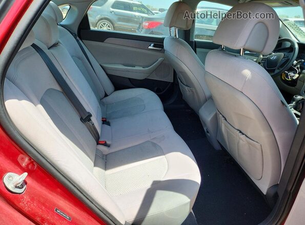 5NPE24AF4GH417984 2016 HYUNDAI SONATA Red უკანა სავარძლების ხედი