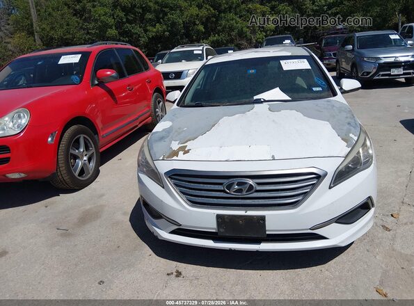 5NPE24AF4HH443597 2017 HYUNDAI SONATA Белый Вид спереди